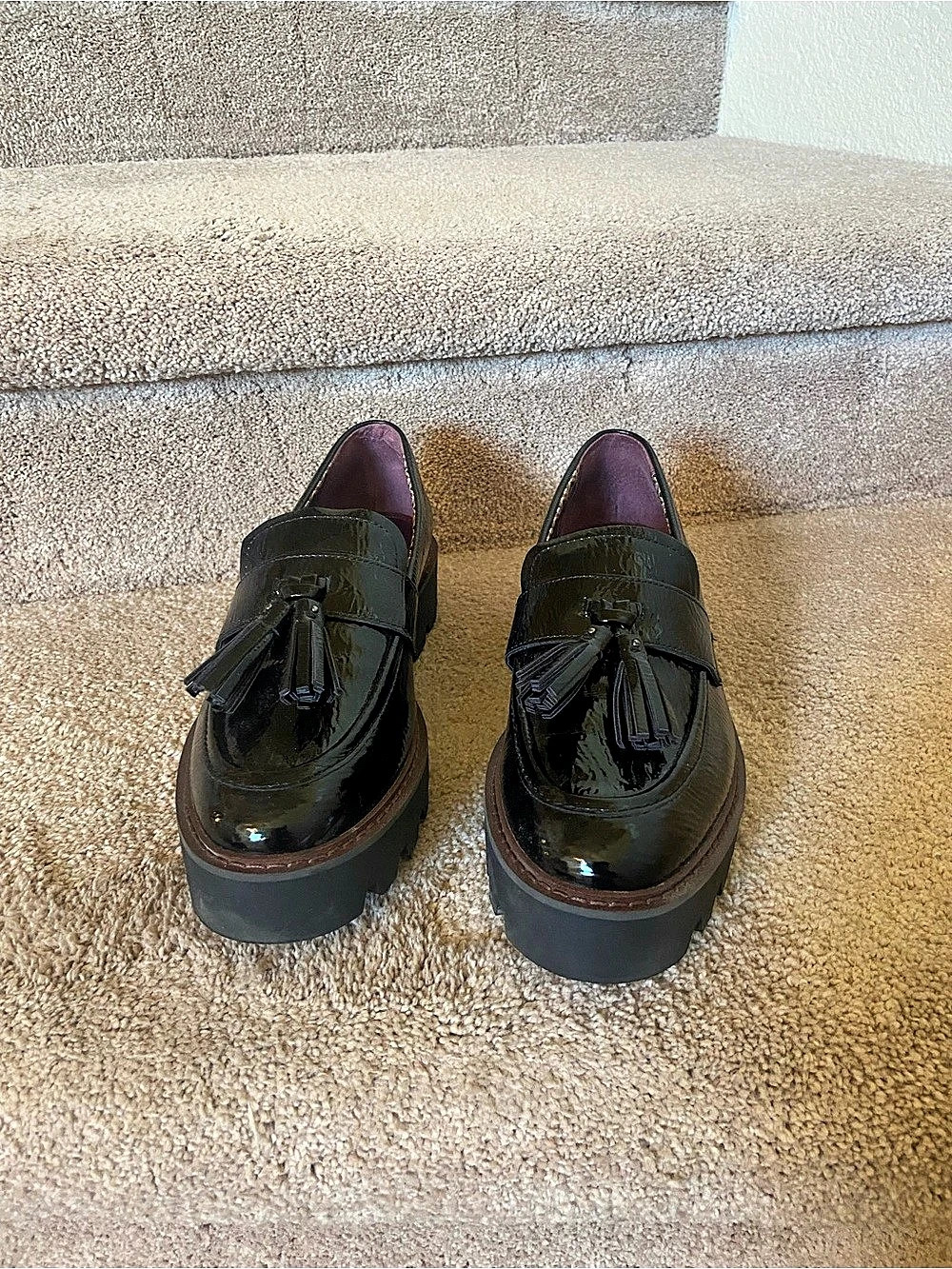 Sarto Black Tassel Loafers Like New